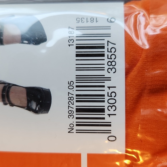 Amscan Adult footless tights ☆ Orange ☆ Brand New in pkg ☆  up to 160 lbs - Picture 8 of 8